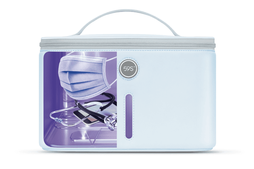 Sterilizing Compact Bag for Mobile Phone, Glasses, Beauty Tools with 24 UVC LEDs