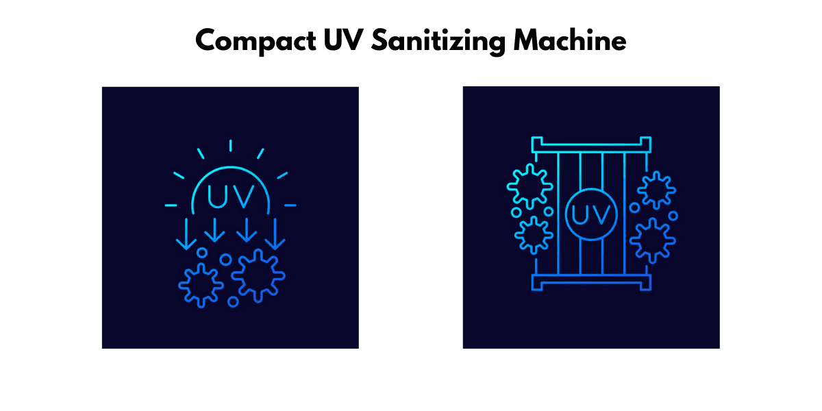 Compact UV Sanitizing Machine: For disinfection on the go